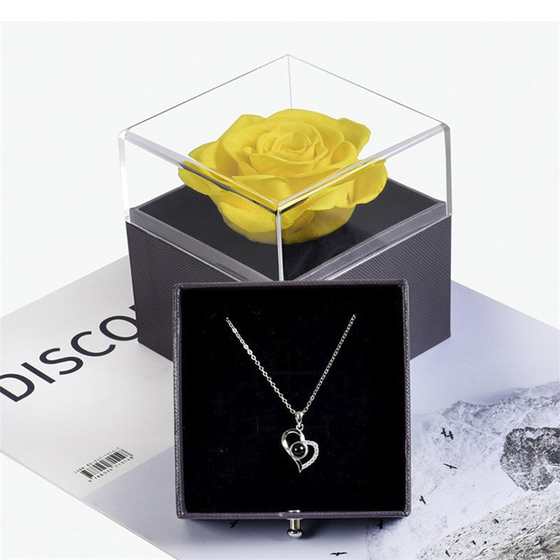 Lofaris Rose Flower Jewelry Box Valentines Day Gifts