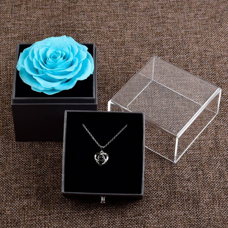 Lofaris Rose Flower Jewelry Box Valentines Day Gifts