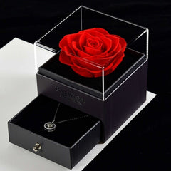 Lofaris Rose Flower Jewelry Box Valentines Day Gifts