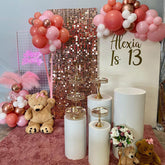 Lofaris Rose Gold Shimmer Sequin Wall - Panels Back Decor