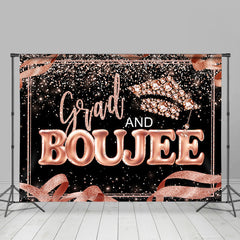 Lofaris Rose Pink Glitter Grad And Boujee Bokeh Backdrop