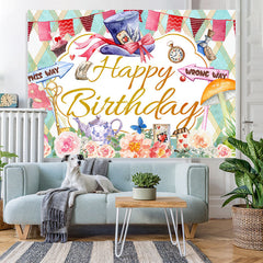 Lofaris Roses Cards Magician Cartoon Themed Birthday Backdrop