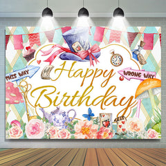 Lofaris Roses Cards Magician Cartoon Themed Birthday Backdrop