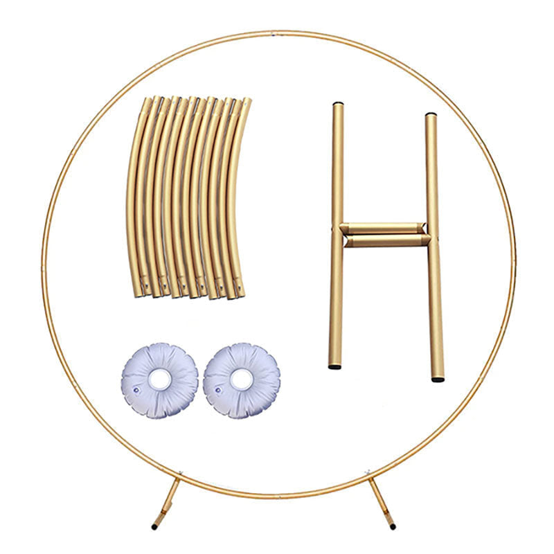 Lofaris Round Metal Sturdy Backdrop Stand for Decoration