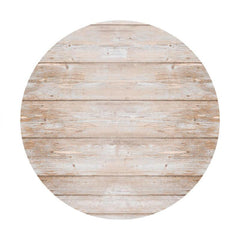Lofaris Round Simple Wooden Happy Birthday Backdrop For Girl