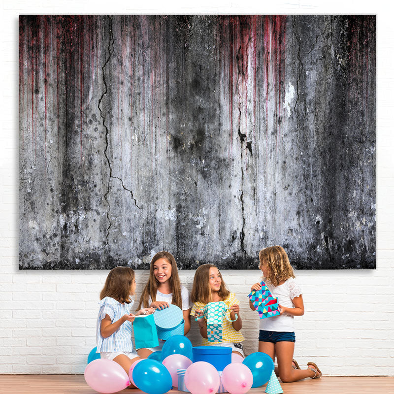 Lofaris Scary Bloody Dilapidated Walls Halloween Party Backdrop