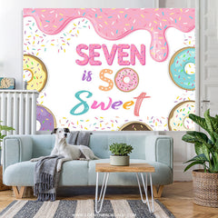 Lofaris Seven Is So Sweet Candyland Happy Birthday Backdrop