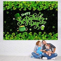 Lofaris Shamrock Happy St.Patrick’s Day Baby Shower Backdrop