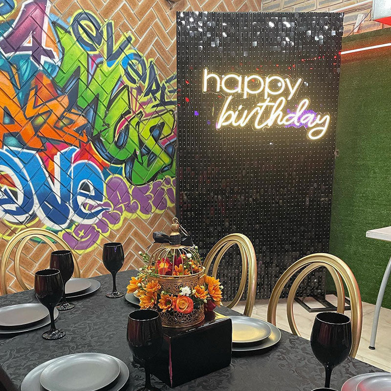 Lofaris Mirror Sequin Backdrop For Bridal Shower Baby Birthday