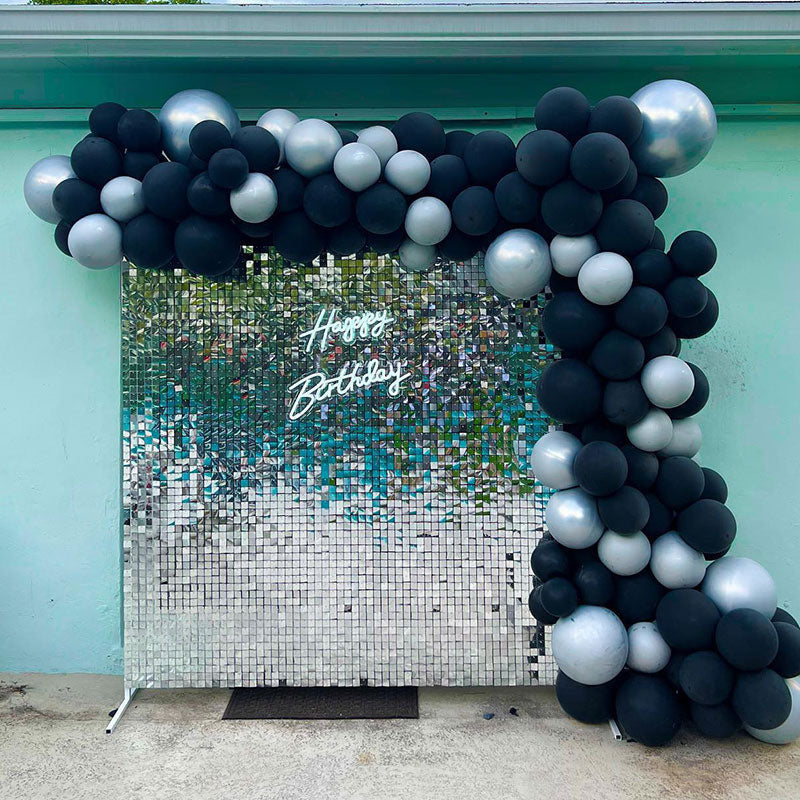 Lofaris Shimmer Panels Wall Backdrop Glitter Bling Sequins Photo Backdrops Sheets