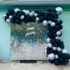 Lofaris Shimmer Panels Wall Backdrop Glitter Bling Sequins Photo Backdrops Sheets