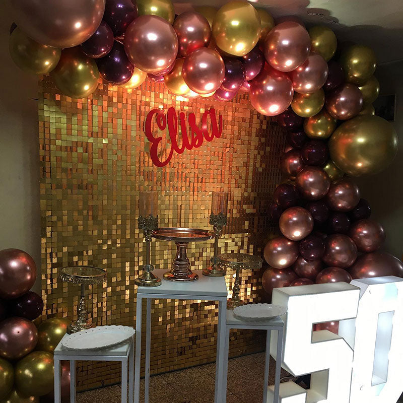 Lofaris Shimmer Panels Wall Backdrop Party Decoration Use For House Birthday Wedding