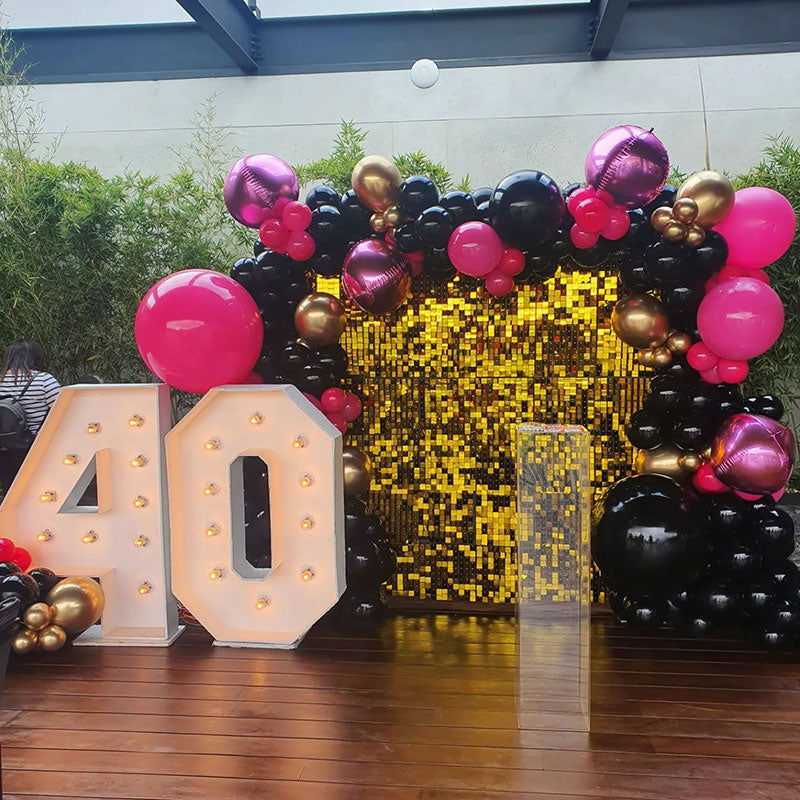 Lofaris Square Shimmer Wall Awesome For Birthday Baby Shower Wedding