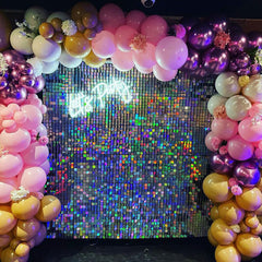 Lofaris Square Shimmer Wall Awesome For Proposal Event Holiday Grades