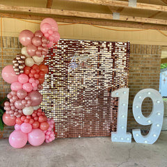 Lofaris Shimmer Wall Backdrop Panels Bling Easy Set Party Favor For Anniversary Proposal