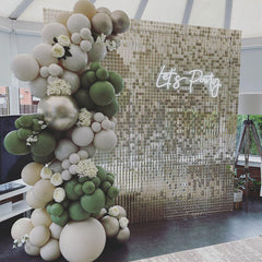 Lofaris Shimmer Wall Backdrop Panels Bling Easy Set Party Favor For Wedding Bridal Shower