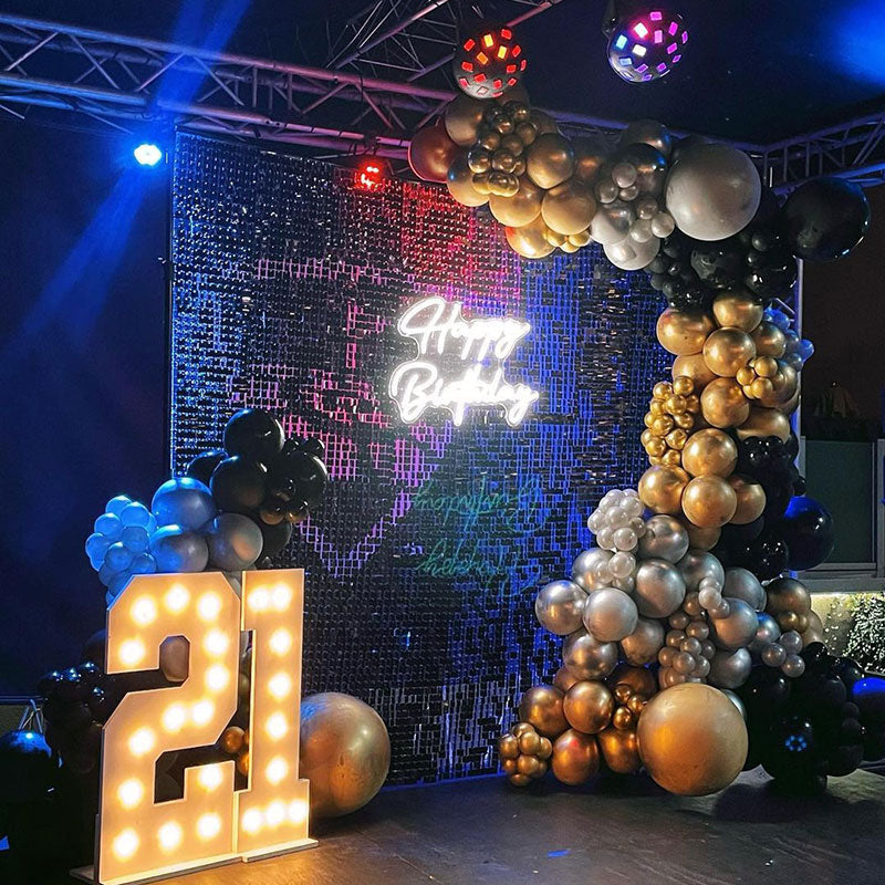 Lofaris Shimmer Wall Backdrop Panels Bling Easy Set Party Favor For Wedding Bridal Shower