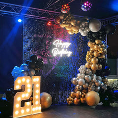 Lofaris Shimmer Wall Backdrop Panels Bling Easy Set Party Favor For Wedding Bridal Shower