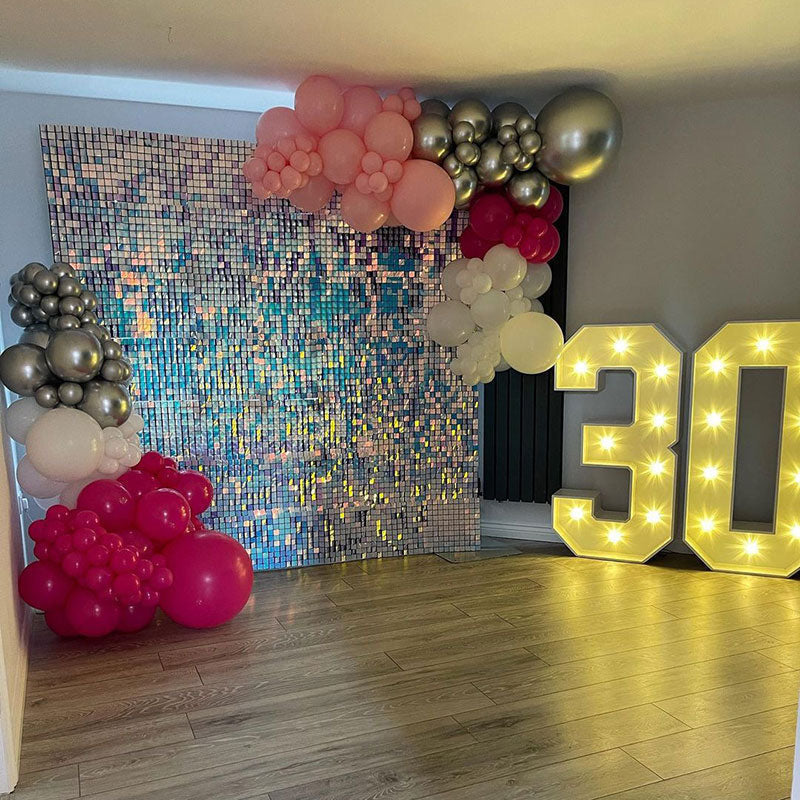 Lofaris Shimmer Wall Backdrop Panels Bling Easy Set Party Favor For Wedding Bridal Shower