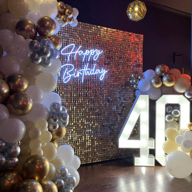 Lofaris Shimmer Wall Photo Booth Sequin Backdrop For Wedding Graduation