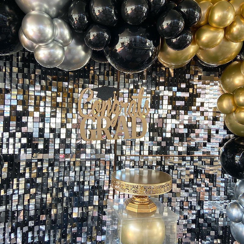Lofaris Mirror Sequin Backdrop Decoration For Party House Indoor