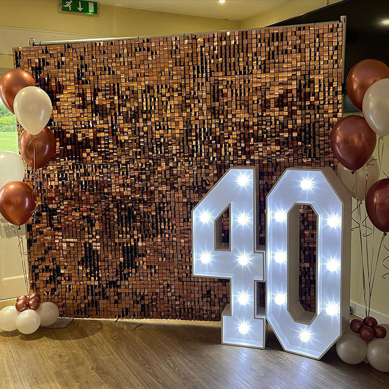 Lofaris Square Shimmer Wall For Birthday Wedding Paty Decoration