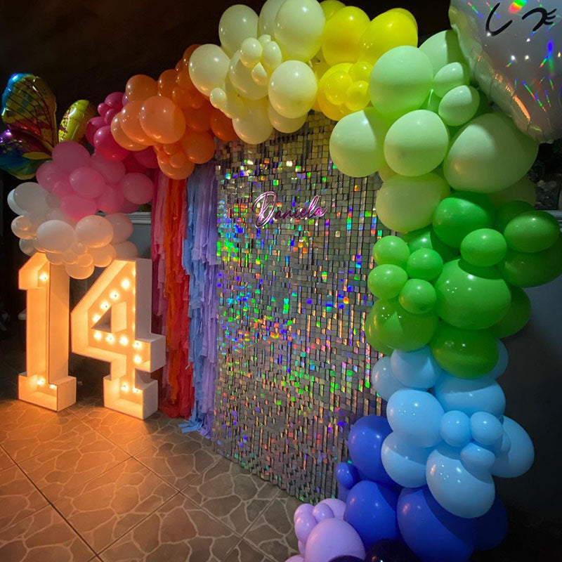 Lofaris DIY Sequin Shimmer Wall Panels For Grades Glitter Party Favor