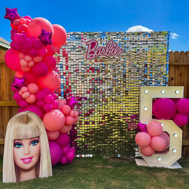 Lofaris Shimmer Sequin Wall Panels Birthday Baby Shower Glitter For Events