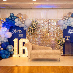 Lofaris Shimmer Sequin Wall Panels Birthday Baby Shower Glitter For Events