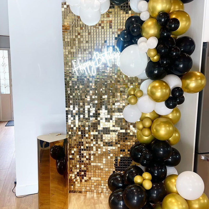 Lofaris Shimmer Sequin Wall Panels Birthday Baby Shower Glitter For Events