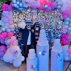 Lofaris Shimmer Sequin Wall Panels Birthday Baby Shower Glitter For Events