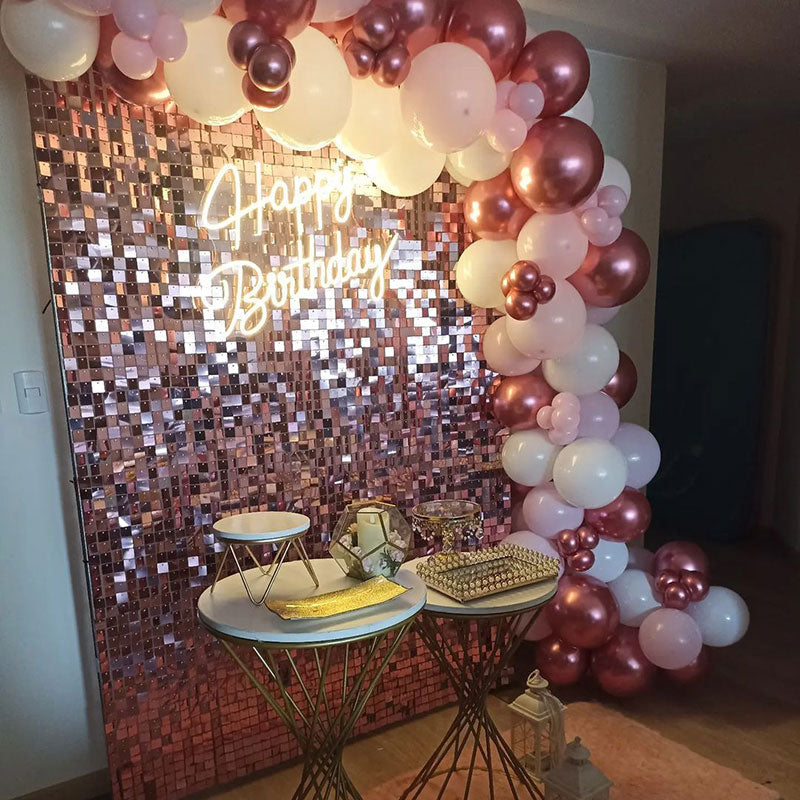 Lofaris Shimmer Wall Backdrop Panels Party Favor Bling Easy Set For Anniversary Proposal