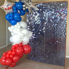 Lofaris Bling Shimmer Photo Backdrop Easy Set For Graduation Birthday