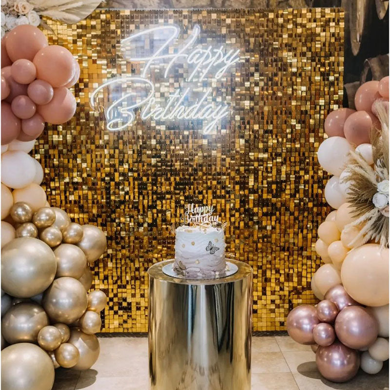 Lofaris Shimmer Wall Backdrop DIY Decoration Favor For Birthday Wedding