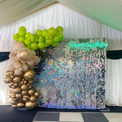 Lofaris Sequin Square Backdrop Queen Of The Party Favor House Decor