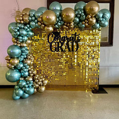 Lofaris Shimmer Mirror Sequin Tile Panel Best For Baby Shower Brithday