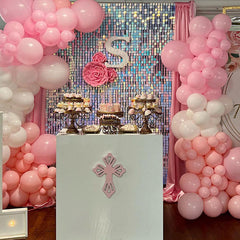 Lofaris Shimmer Mirror Sequin Tile Panel Best For Baby Shower Brithday