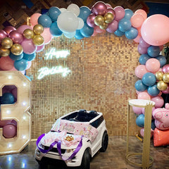 Lofaris Shimmer Mirror Sequin Tile Panel Best For Baby Shower Brithday