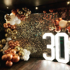 Lofaris Shimmer Wall Mirror Sequin Panel Best For Event Decorations