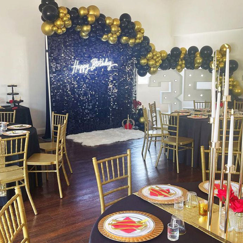 Lofaris Shimmer Wall Backdrop Panels Sequin Easy Set Excellent Party Favor For Graduation