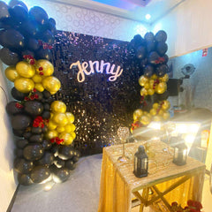 Lofaris Shimmer Panel Backdrop Sequin Excellent Party Supplies