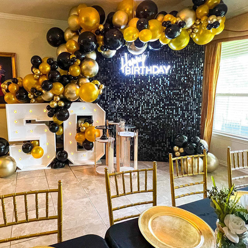 Lofaris Shimmer Backdrop Sequin Wall Panel For Birthday Party Supplies