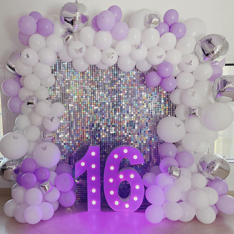 Lofaris Shimmer Backdrop Sequin Wall Panel For Birthday Party Supplies