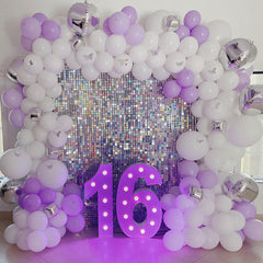 Lofaris Shimmer Backdrop Sequin Wall Panel For Birthday Party Supplies