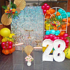 Lofaris Shimmer Wall Panels Sequins Backdrop For Events Home Decoration