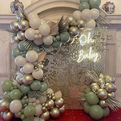 Lofaris Shimmer Wall Panels Sequins Glitter Backdrop for Party Events House Decor