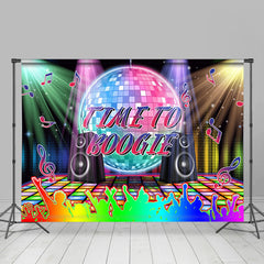 Lofaris Shiny Lights And Muscial Time To Boogie Dance Backdrop