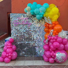 Lofaris Shiny Party Shimmer Wall Backdrop Panels Favor Best For Graduation Birthday Baby Shower