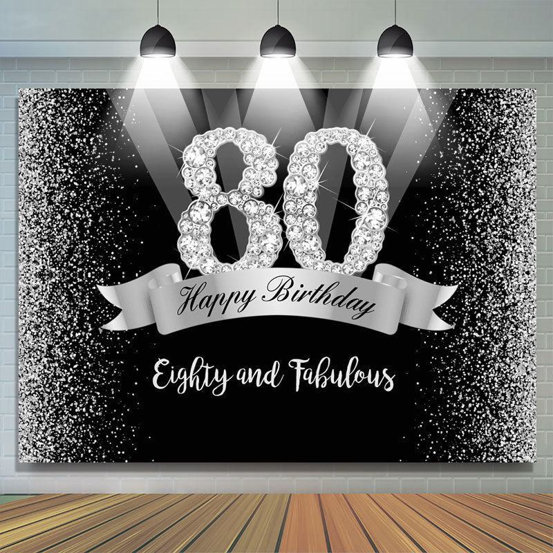 Silver Glitter Dots Photo Backdrop 50TH 60TH Birthday Wedding