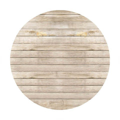 Lofaris Simple Custom Circle Wood Baby Shower Backdrop For Boy